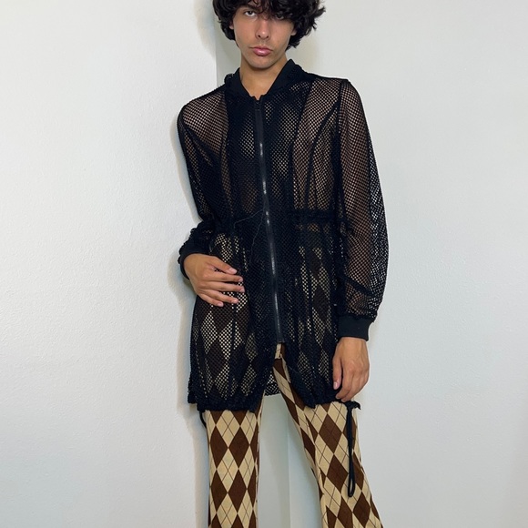 Black Lacey Mesh jacket - Picture 1 of 2